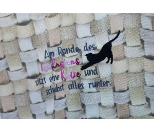 Stickserie - Sprüche Katze Vol. 2 Silhouette